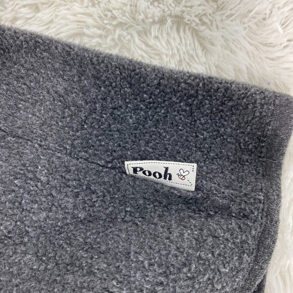 Disney POOH Cream Gray Eeyore Kangaroo Pocket Fleece Womens Pullover L - Picture 5 of 9